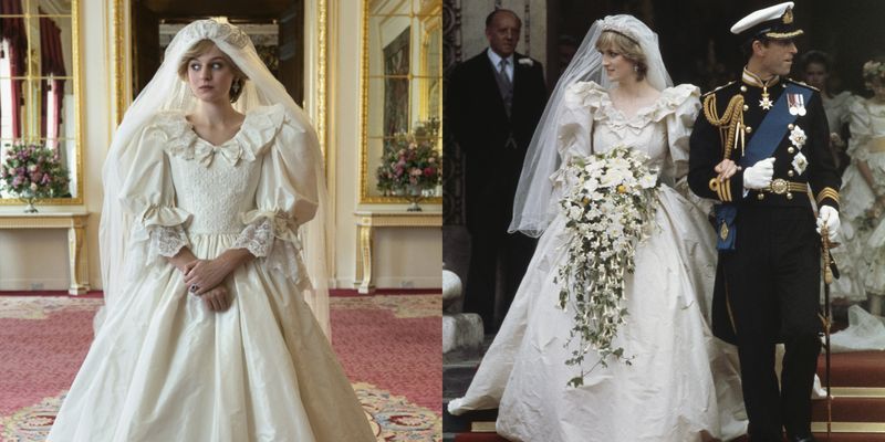 Sličnosti haljine iz serije The Crown s haljnom princeze Diane